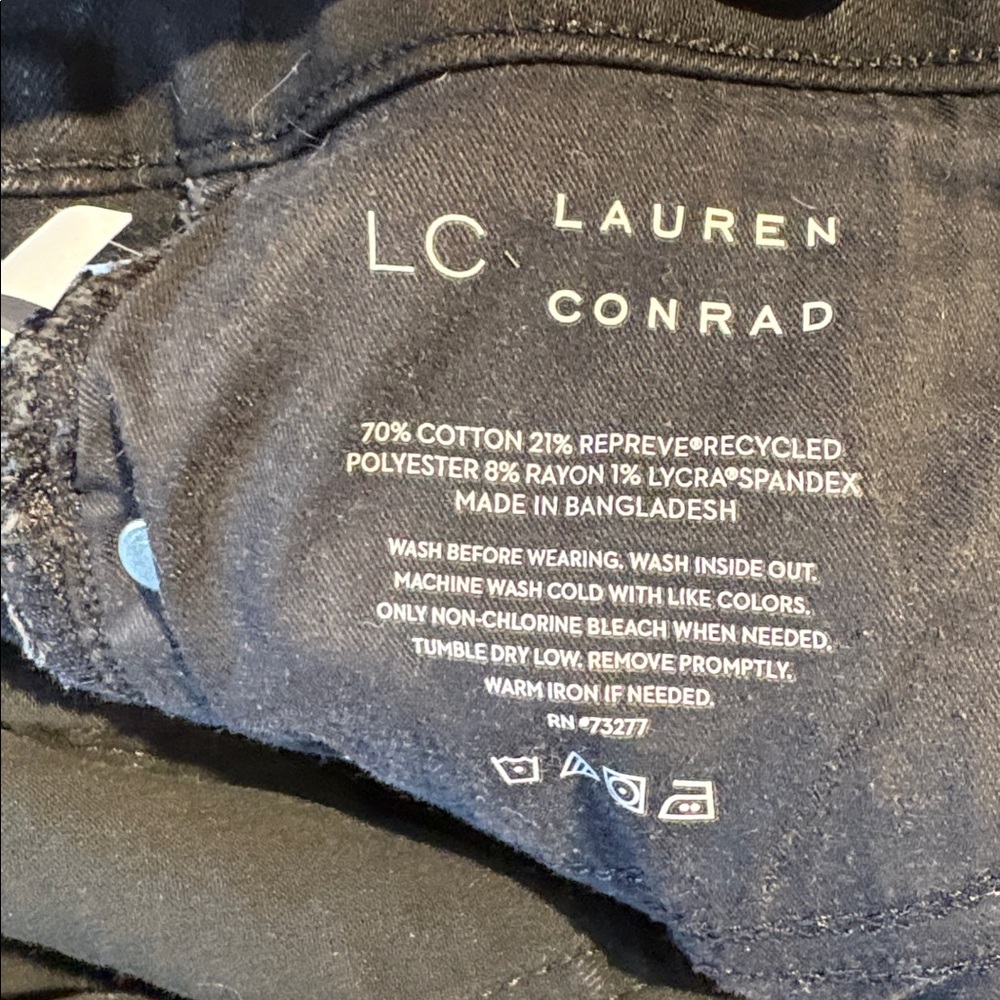 LC Lauren Conrad Black Jean Shorts - Picture 4 of 4